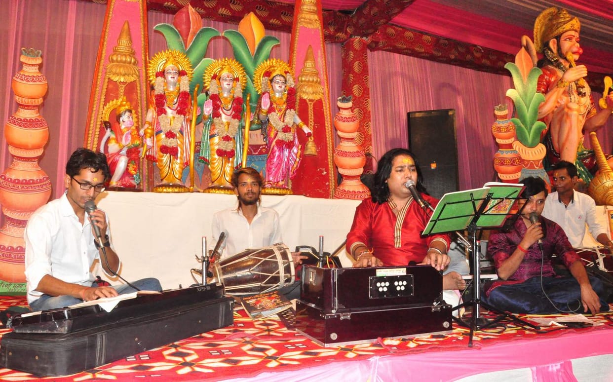 Shiva-Parvati, Ganesh, were living in