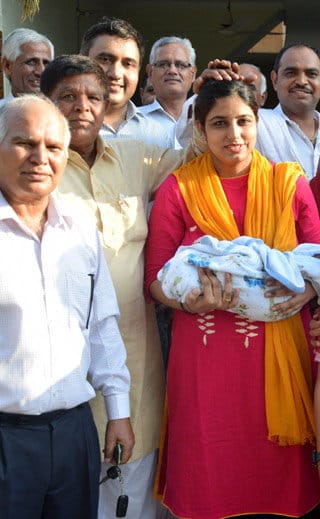 During delivery and pregnancy cleared exam, became topper in civil service