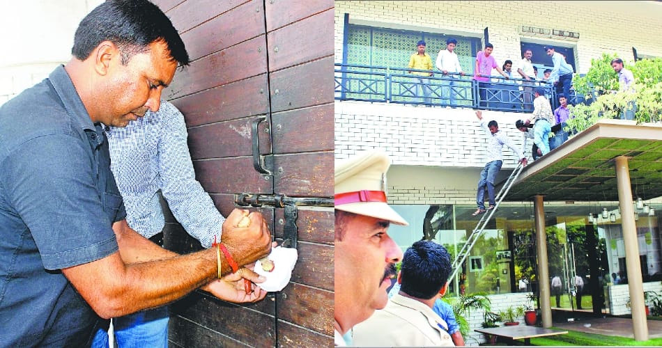 Former MLA, restaurent sealed, closed at, morning, opened evening