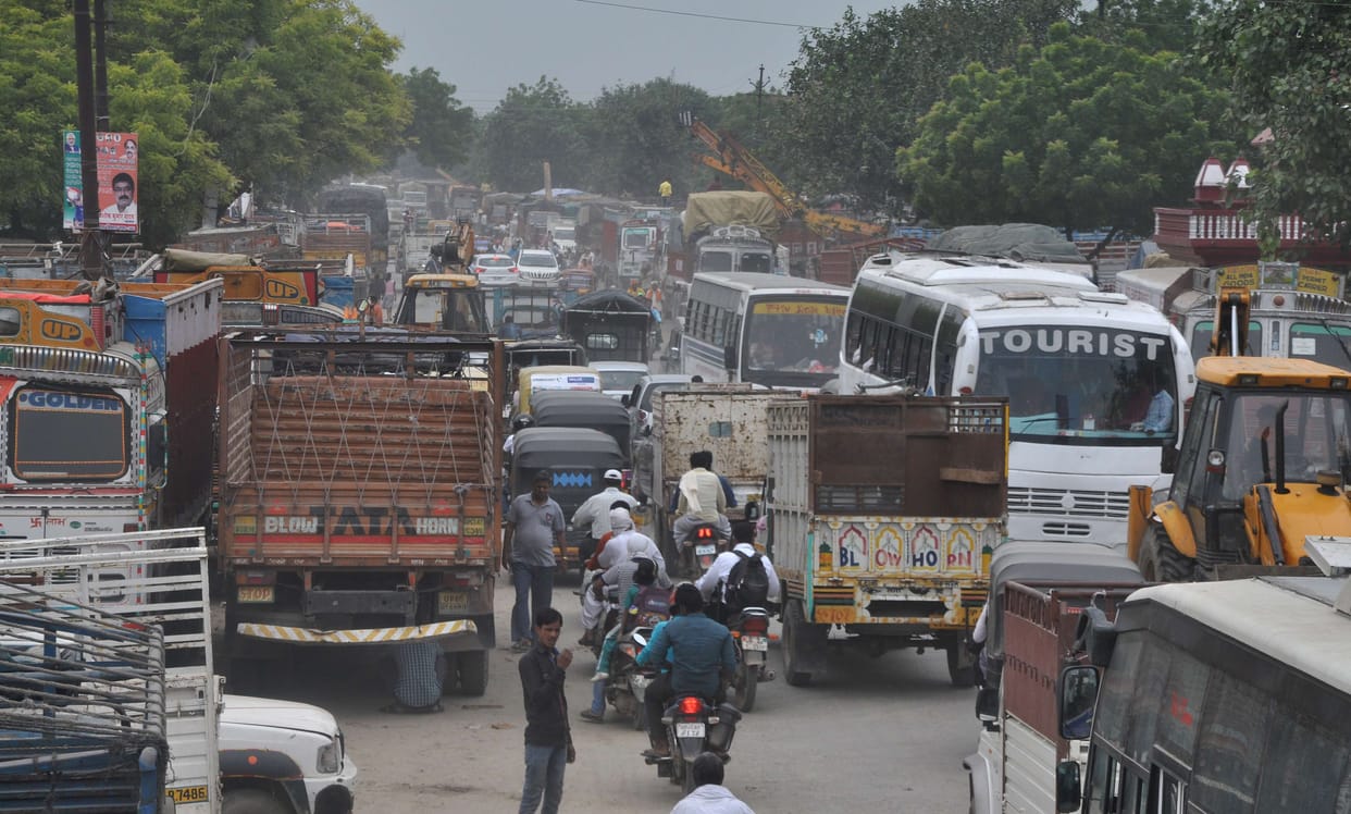 Illegal parking of trucks has shrunk GT Road