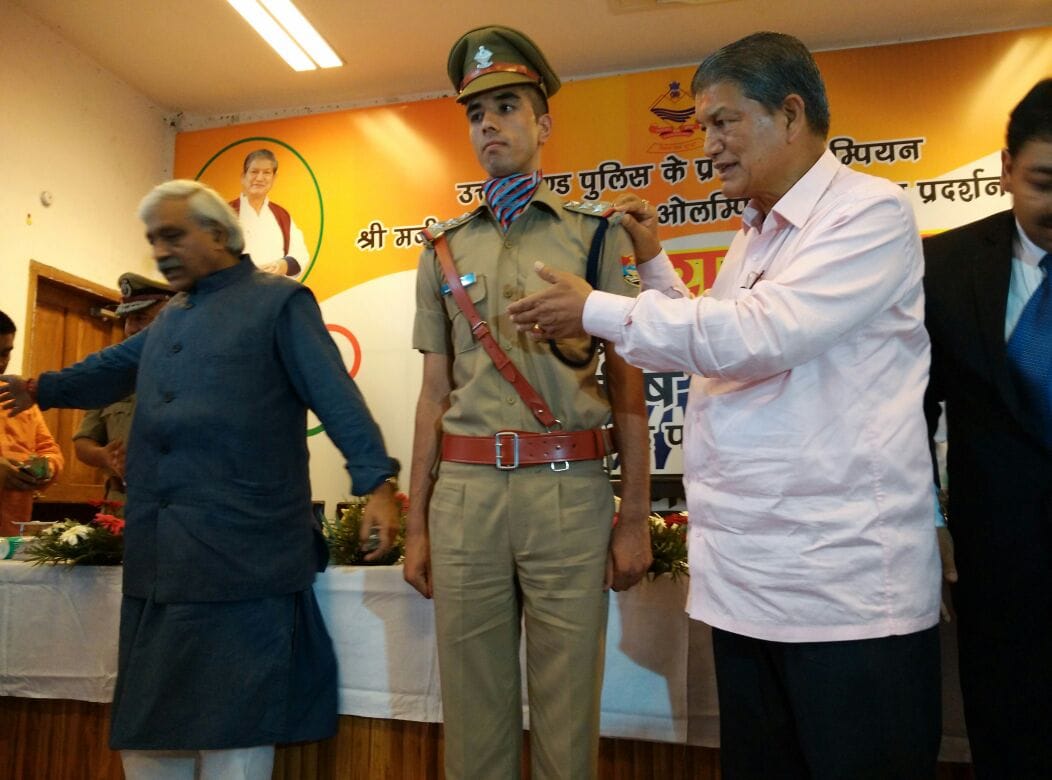 Olympian manish rawat become inspector
