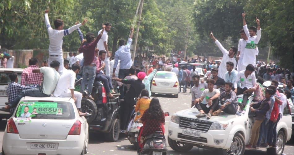 PU Student Council ceremony today, No Entry of Outsider leaders