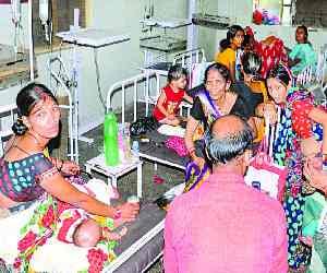 Baby's death from fever, 30 Admitted to hospital