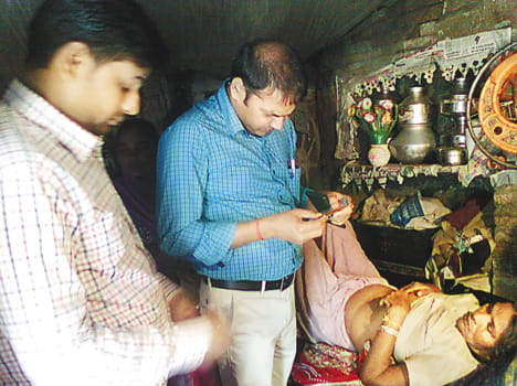Muhammadabad treated by a team of doctors