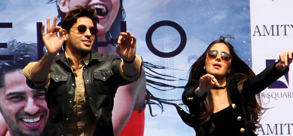 bar bar dekho crew reaches amity university noida to promote movie