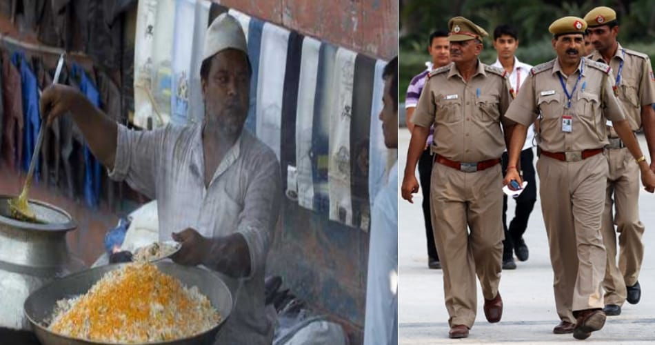 Protest against openly sale of meat