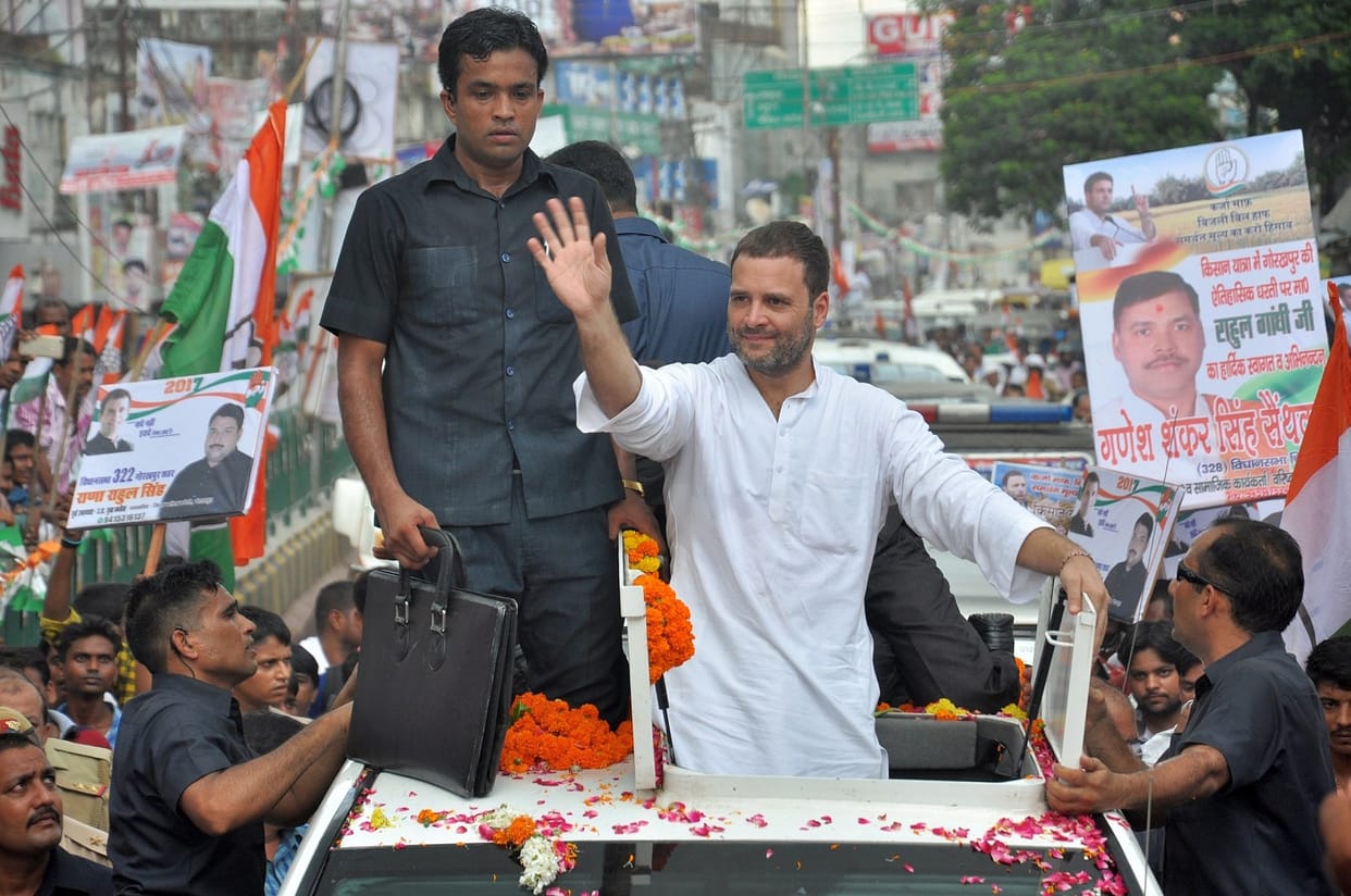 Rahul Gandhi addressed to party memebrin gorakhpur