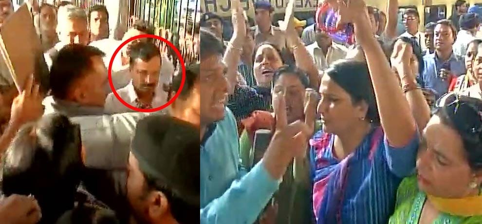  Delhi BJP women wing protest against Delhi CM