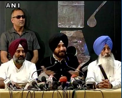 navjot sidhu press conference in chandigarh