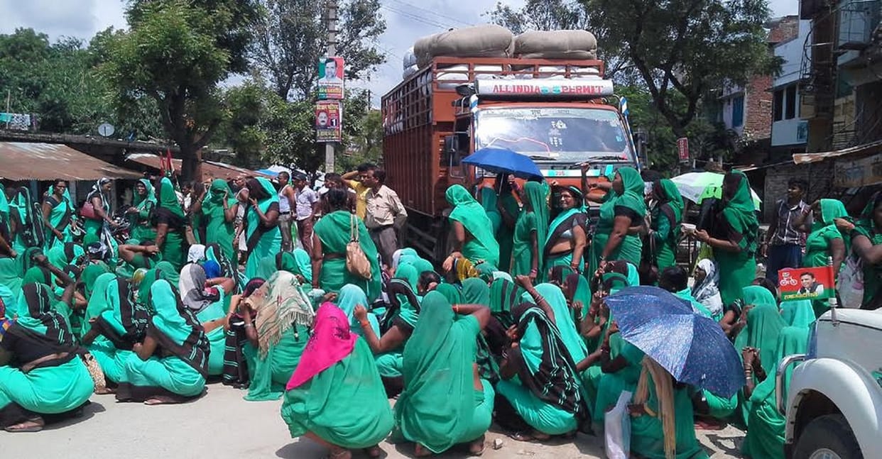  Anganwadi workers had jammed