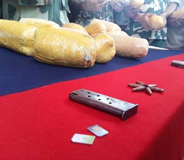 trillions of heroine caught by bsf on indo pak border in firozpur, two smugglers arrested