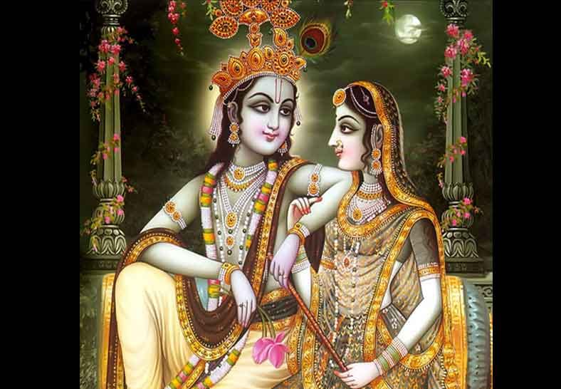 Radha-Krishna's Gandharva marriages are witness to Vrishit-Bhandirvan