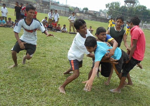 School children kabaddi