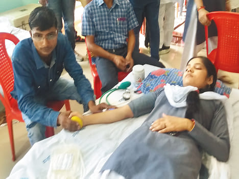123 people donated blood became Mahadan Mahadani