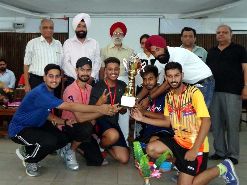 Inter-College Table Tennis Tournament, DeWitt College Jalandhar, overall trophy, Mandi Gobindgarh