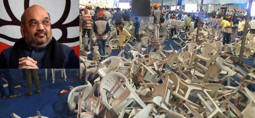 Chaos at Shah's Patidar meet in Gujarat, Hardik Patel supporters vandalise furniture