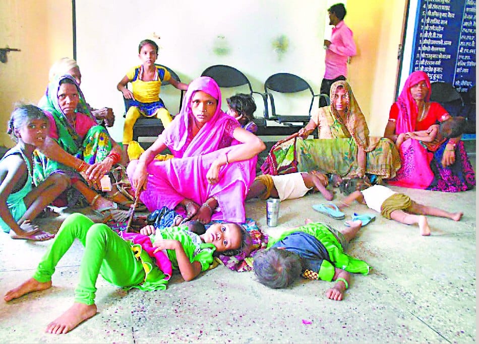 In the village, leave alone did not get treatment in CHC