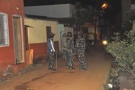 panic due to stone pelting in village
