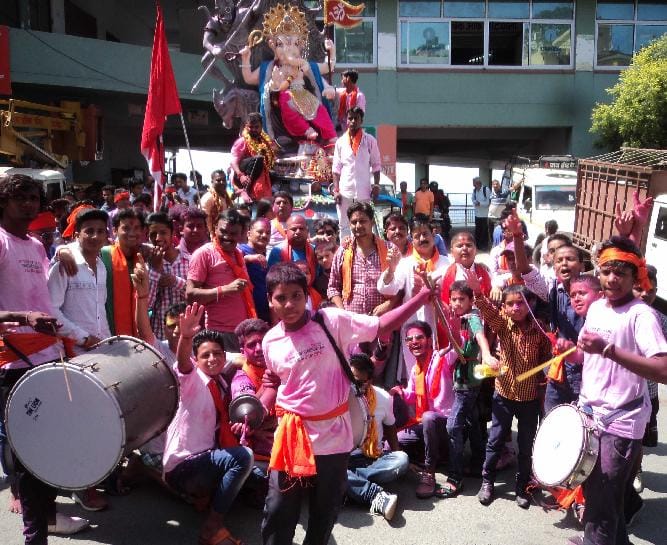 Ganpati immersion in Almora