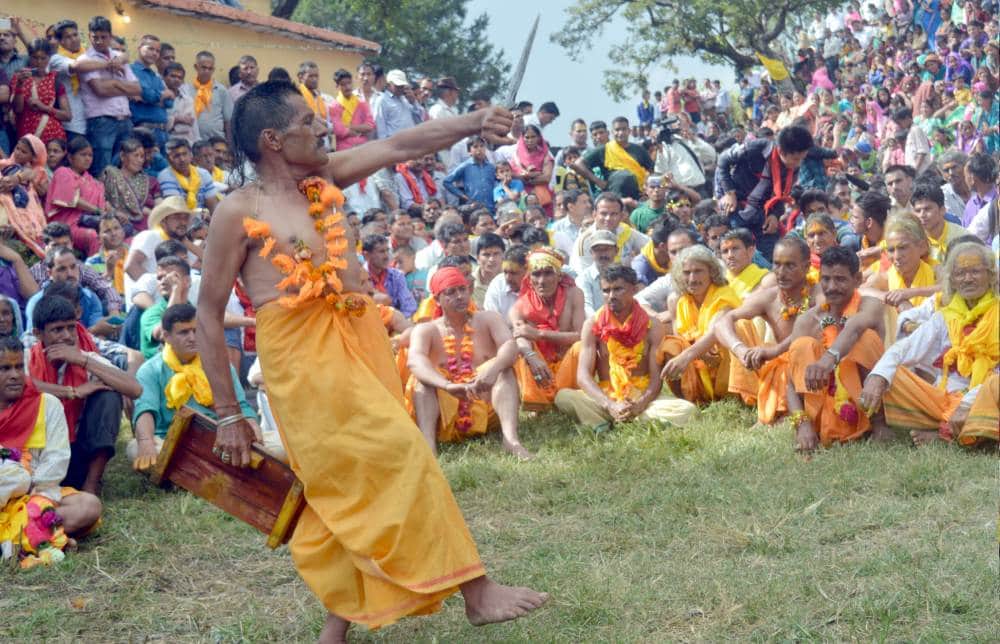 jakh devta danced on fire
