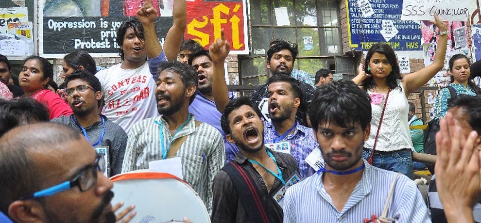 ABVP candidate's name was not in the ballot papers in jnu