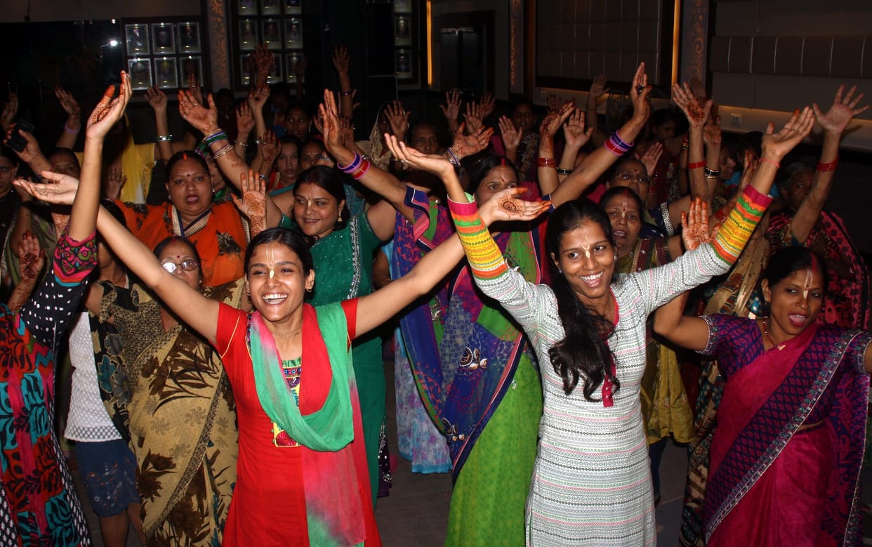 Jume devotee of Radharani Prakty Festival