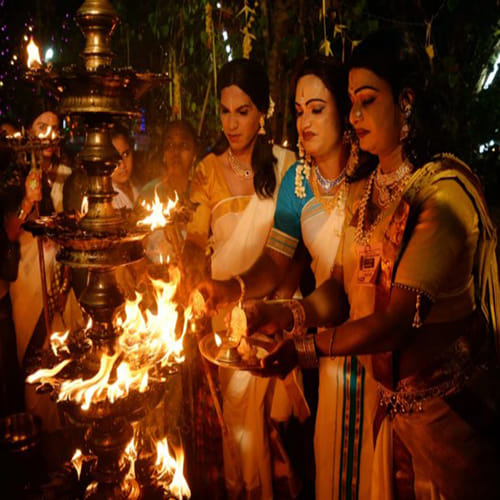  kerela where man dressed as women to worship god