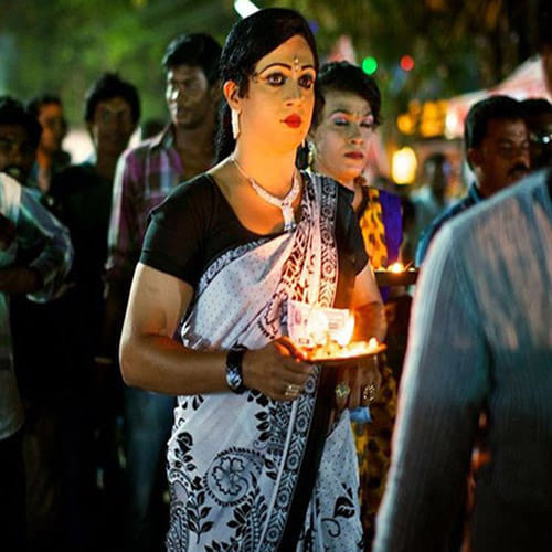  kerela where man dressed as women to worship god