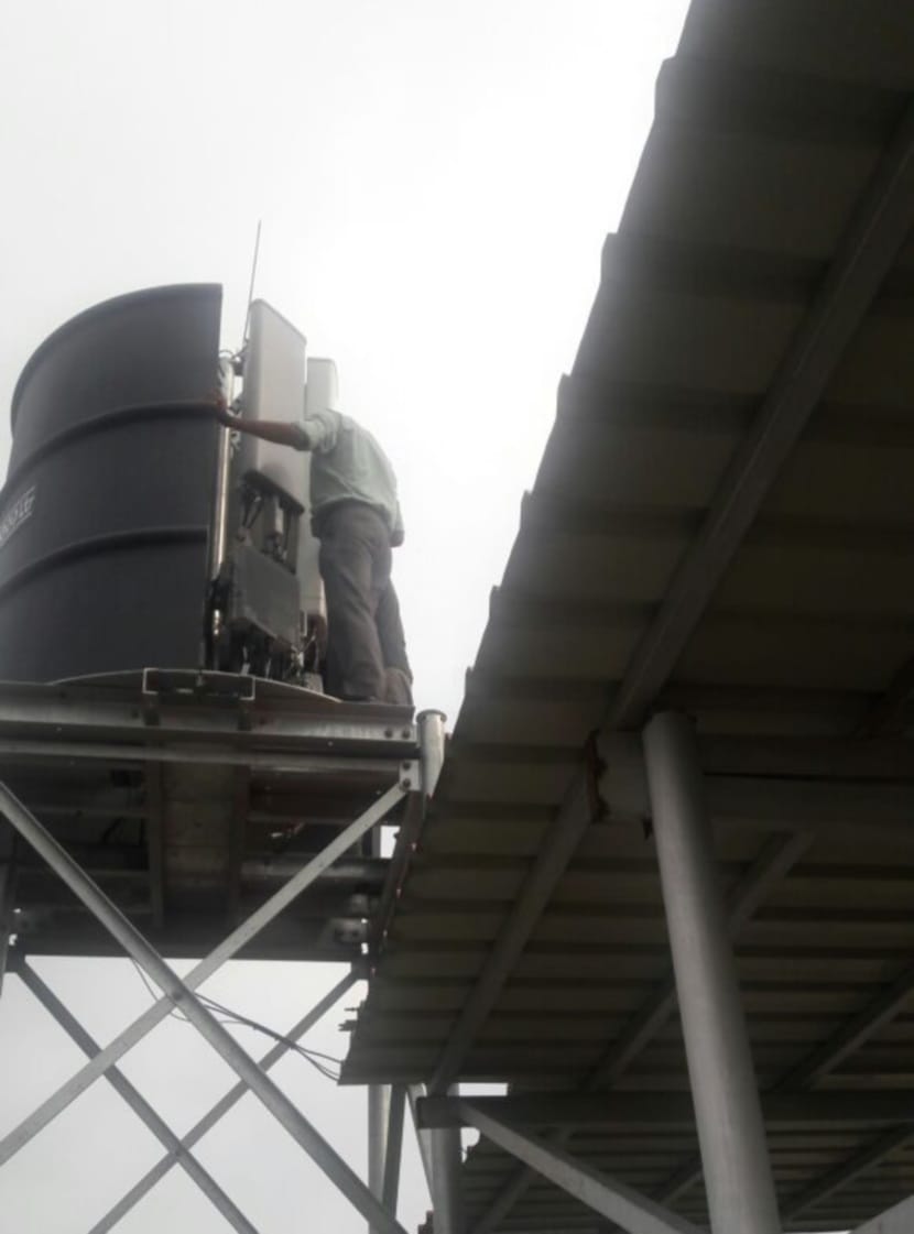 mobile tower found in water tank.