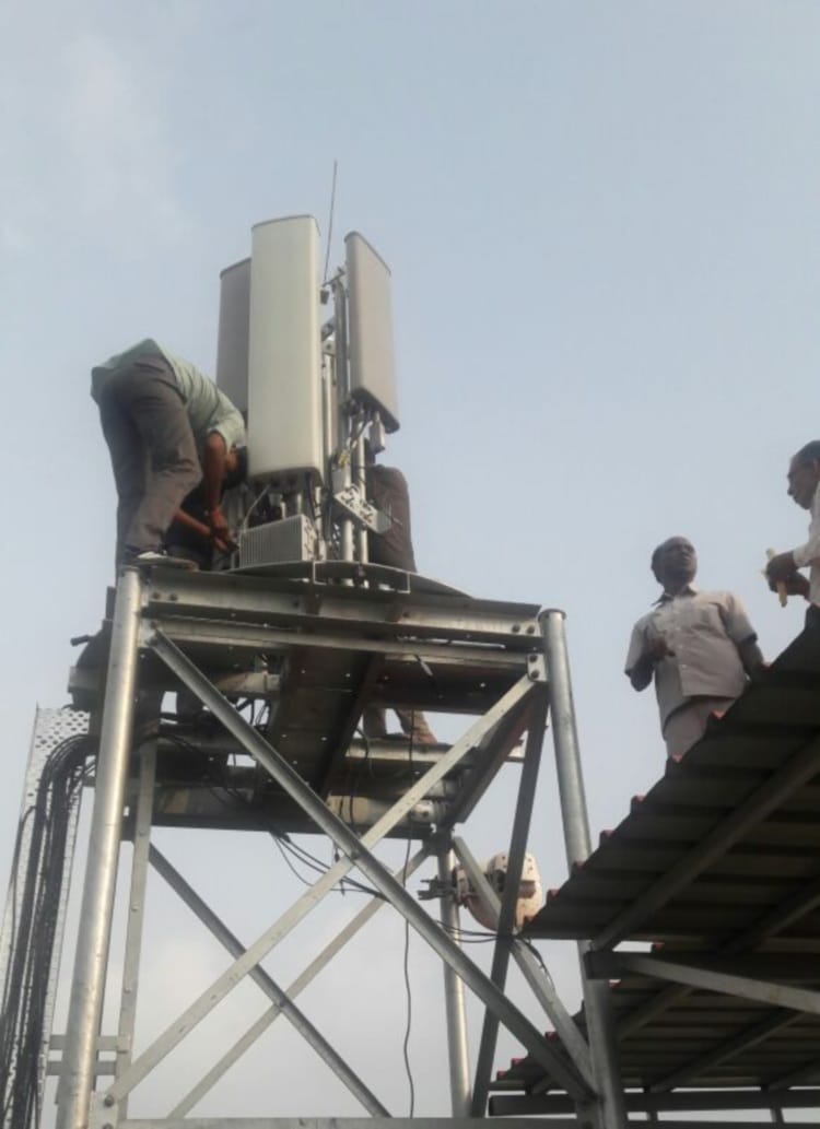 mobile tower found in water tank.