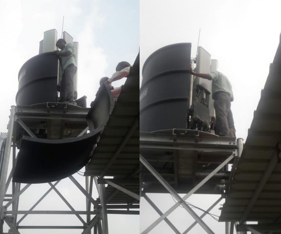 mobile tower found in water tank.