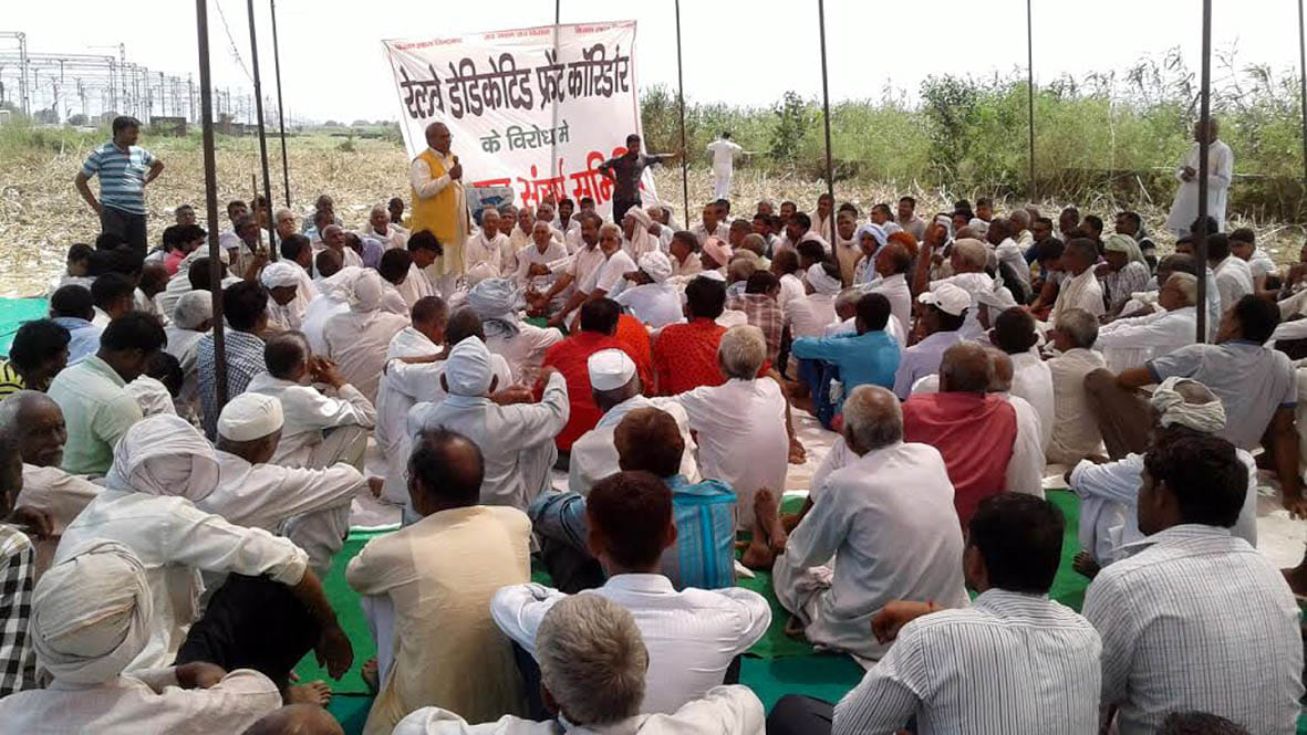 Supporting farmers contesting political party