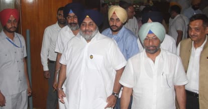 punjab assembly session second day, opposition protest against badal govt