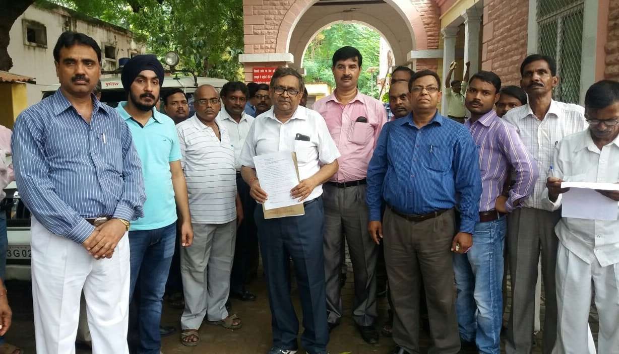 Beaten by the son of the principal contract workers