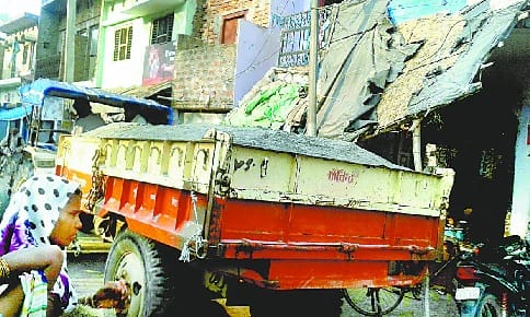 Rail line and villages in danger