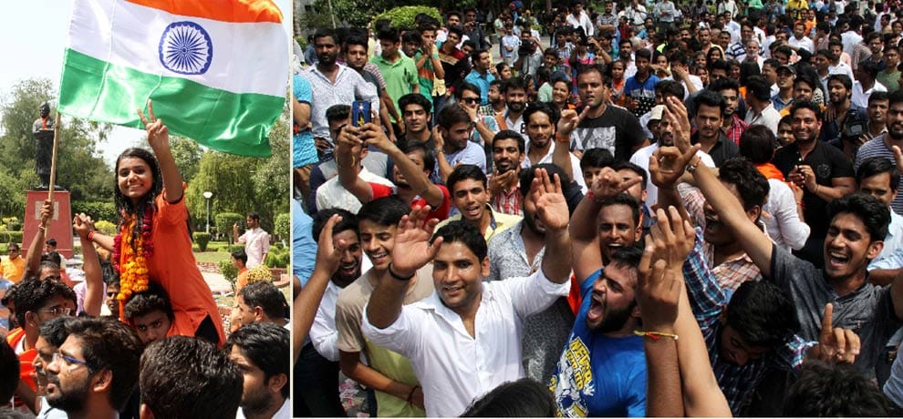 abp wins 3 seats in dusu election out of 4, 1 seat conquered by nsui