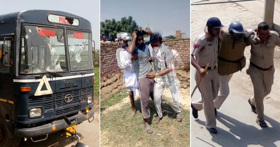 huge clash in people and police to save houses, firing by police in kalayat of kaithal