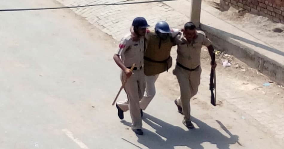 huge clash in people and police to save houses, firing by police in kalayat of kaithal
