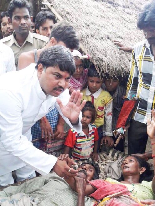 Laljipurwa of workers killed in Bangalore