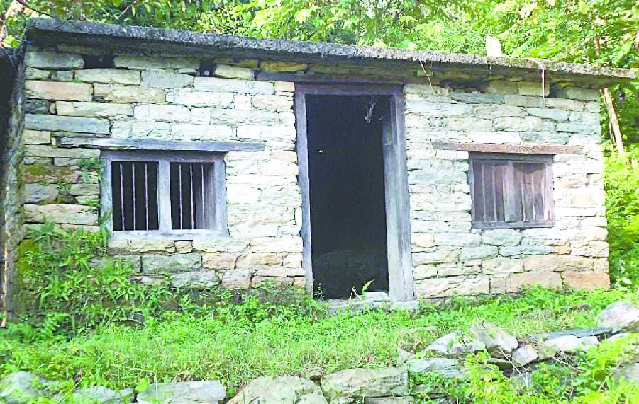 The lack of facilities in the village are empty