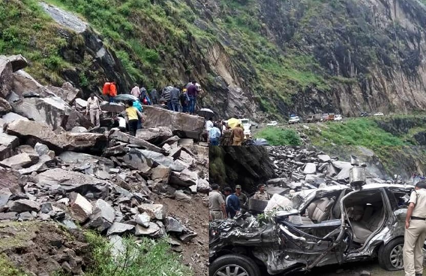 accident in badrinath highway, one woman death