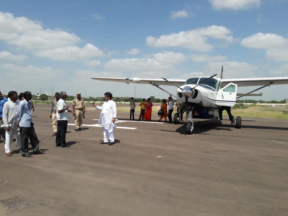 air flight going to start for salasar balaji, supreme airlines will provide 9 seater plane