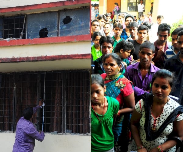 Ruckus in ITI aliganj in Lucknow.