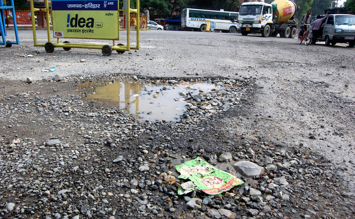 The roads themselves are, not paired