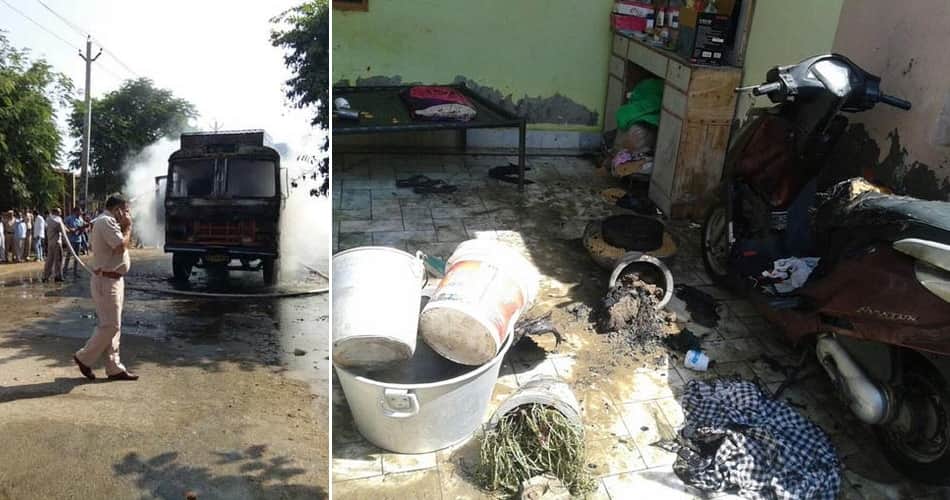 Girl crushed by the truck, set on fire by angry people, see photos