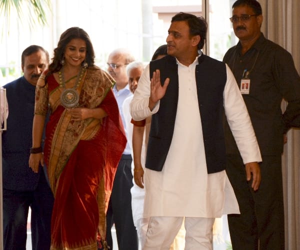 Ruckus over colour of vidya balan's saree.