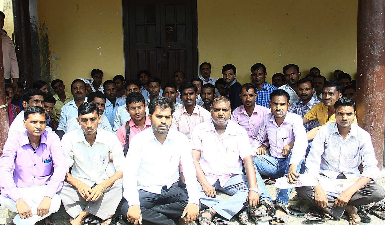 Employment servants Collectorate Entering into a slogan
