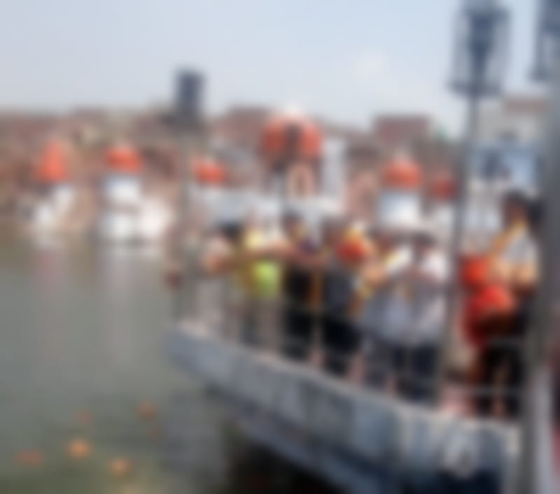 aagara se asthi visarjan yaatra teerthanagaree pahunchee
