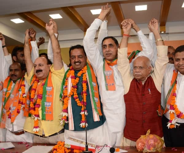 bsp mla including romi sahni joins bjp