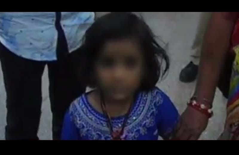 a father beats her daughter for study in indore